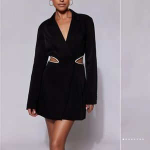 Meshki cut out blazer dress